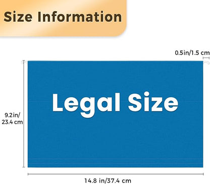 SUNEE Hanging File Folders Legal Size, Blue File Folders 25 Pack 1/5-Cut Tabs, Stay Organized for Your Home and Office Bulk File and Documents