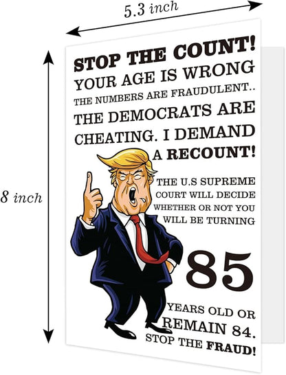 Ogeby Funny 85th Birthday Card, Hilarious 85 Years Old Birthday Card Gift for Friends, Dad, Mom, Husband, Wife, Brother, Sister