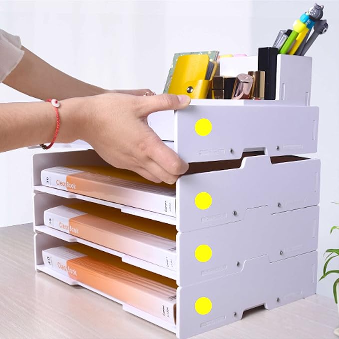 PARLAIM 3/4 Inch Roll Color Coding Labels 1000 per Roll Round Permanent Adhesive Color Coding Circle Dot Stickers for Classroom Office Home(Yellow)