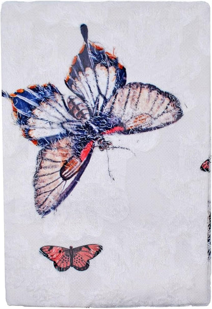 BLBMH Butterfly Book Covers for Paperbacks Book Cover Fit for 5.5x8.5 inch Adjustable Book Sleeve Cover for A5 Books Softcover Protector for Notebook Bible - Beige