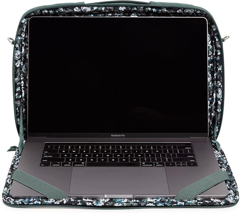 Vera Bradley Women's Performance Twill Laptop Crossbody Workstation