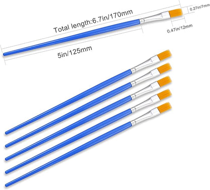 AROIC Paint Brushes Set,120 pcs Nylon Hair Brushes for Acrylic Oil Watercolor Artist Professional Painting Kits