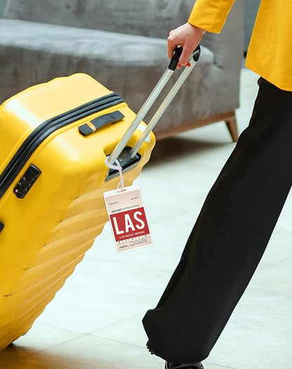 120 Pack 5 Mil Laminating Pouches with 120 Pcs Loops, Clear Luggage Tags, Bag Tags, Id Card Laminating Pouches for Traveling and Bussiness, 4.2 x 2.5 Inches