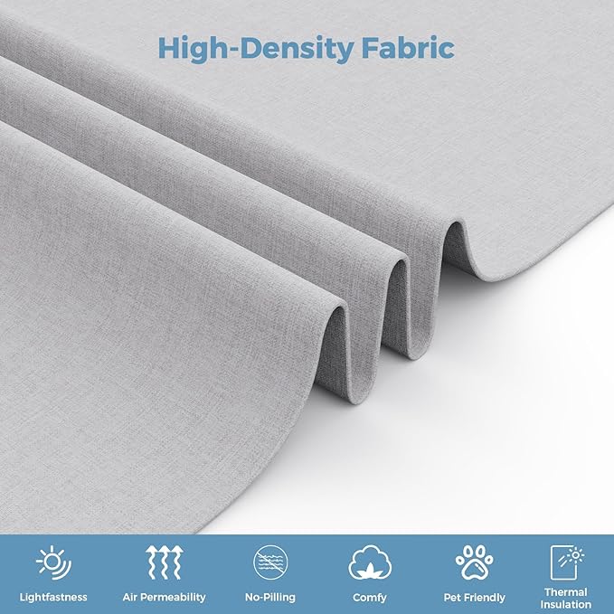 70.8" W x 63" H Freestanding Partition Room Dividers, Acoustic Panels with Wheels, 3 Soundproof Privacy Panels for Office, Reception Room, School, Hospital, Light Grey