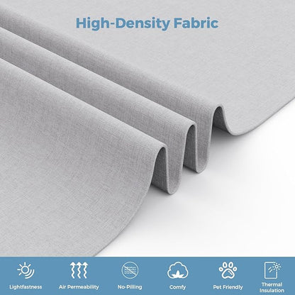 70.8" W x 63" H Freestanding Partition Room Dividers, Acoustic Panels with Wheels, 3 Soundproof Privacy Panels for Office, Reception Room, School, Hospital, Light Grey