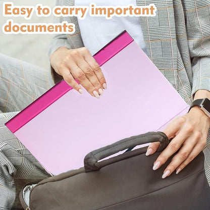 in Case I Go Missing Binder,The Folio Document Organizer,Lifebook Document Organizer with Labels,Suitable for Important Document,Emergency Binder,Life Binder,Passports,and Letters(Pink)
