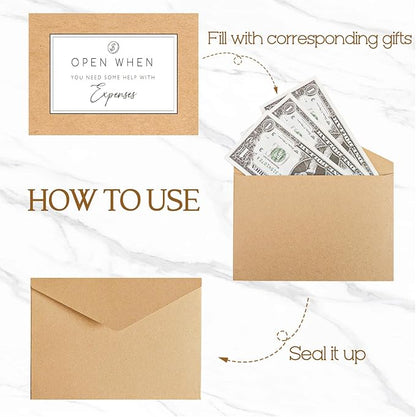 Graduation Gifts - 24 Pcs Open When Envelopes Letters Set - 2025 High School College Students Personalized Emotional Support Present - Best Grad Gift Ideas from Parents for Him Her Boys Girls Friends