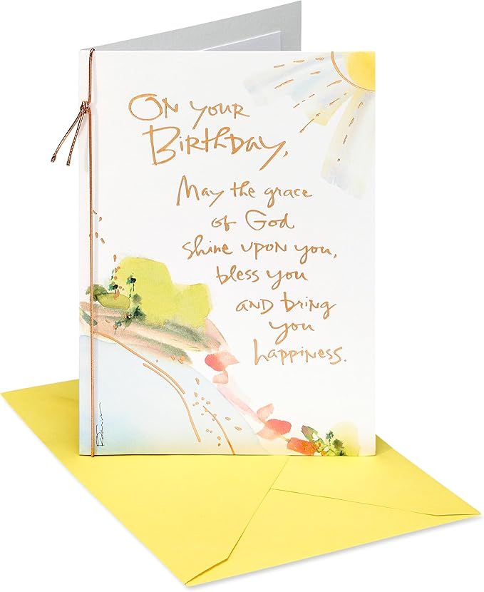 American Greetings Religious Birthday Card (Wonderful Birthday)
