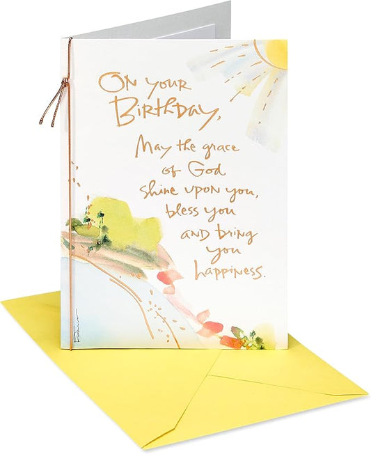 American Greetings Religious Birthday Card (Wonderful Birthday)