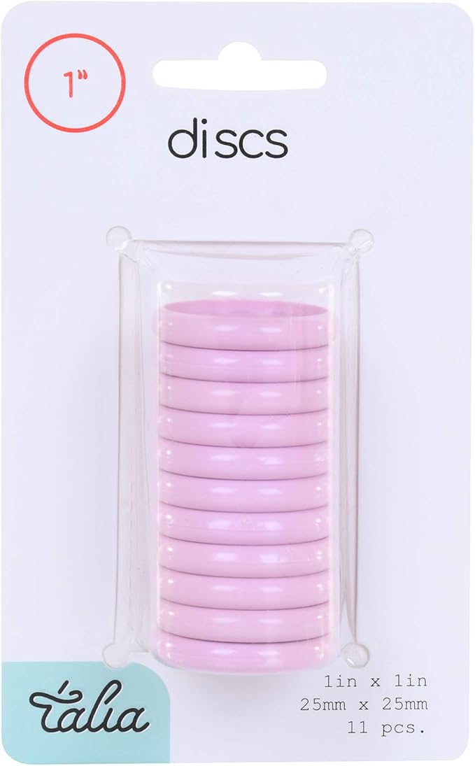 Talia Discbound Notebook - Discs (Spring Pink, 1Inch)