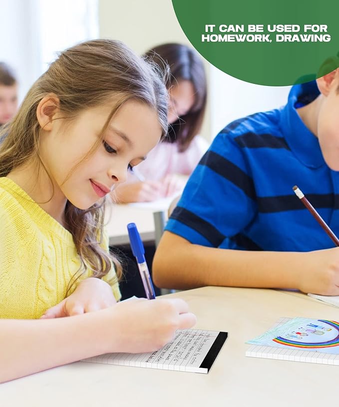 12 Pack Note Pads 4x6 Inch, White Mini Legal Pads, Small Writing Pads, Notepads of College Ruled Paper, Lined Paper Pads, Scratch Pads Mini Notepad for Grocery List, To-Do List, 30 Sheet/Notepad