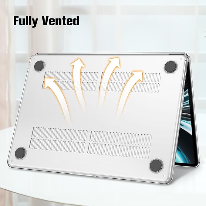 Fintie Case for MacBook Air 13.6 Inch A3113 A2681 (2022 2023 2024 Release) - Snap On Hard Shell Cover for MacBook Air 13.6" M2 M3 Chip with Liquid Retina Display and Touch ID (Leopard)