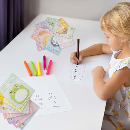 8 Packs Kawaii Penguin Sticky Notes, Aesthetic Sticky Notes Set, Cartoon Inspirational Sticky Notes, Animals Shape Markers, Cute Anime Sticky Note Tabs for Office School Creative Gifts