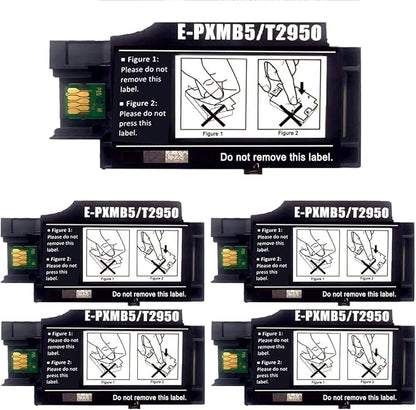 Remanufactured T2950 Ink Maintenance Box for Workforce WF-100 WF-110 Inkjet Printer. 5-Pack