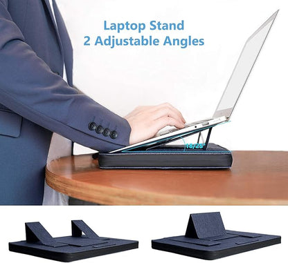 Nillkin 14 inch Laptop Case Laptop Stand with Handle - Laptop Sleeve Bag Computer Carrying Case Compatible with 13/13.3-14 inch MacBook Air, HP, Dell, Lenovo, Samsung Chromebook, Blue