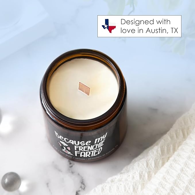 Funny Frenchie Candle, Frenchie Gifts for Women, Frenchie Gifts, Unique French Bulldog Gift Ideas, Frenchie Gifts for Frenchie Lovers, Perfect Frenchie Gifts for Girls, Birthday, Christmas, Gift-Ready