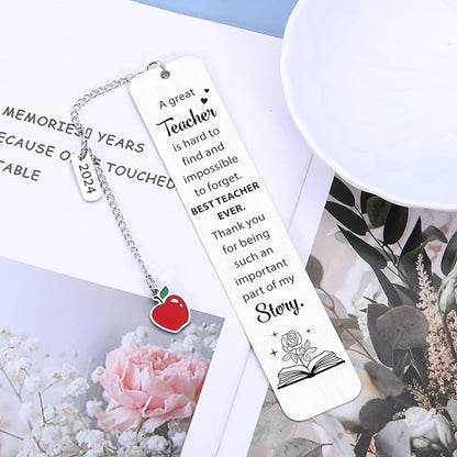 Teacher End of The Year Gifts for Women Christmas Gifts for Teacher Appreciation Gifts in Bulk Teacher Must Haves Thank You Bookmark Birthday Christmas Valentines Day Gifts