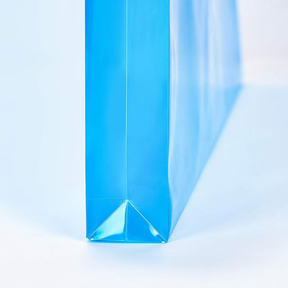 Plastic Letter Size Envelopes with Button & String Tie Closure, 1-1/6" Expansion, Side Load, Clear Poly Reusable File Folders Project Paper Documents Organizer for Office School & Home