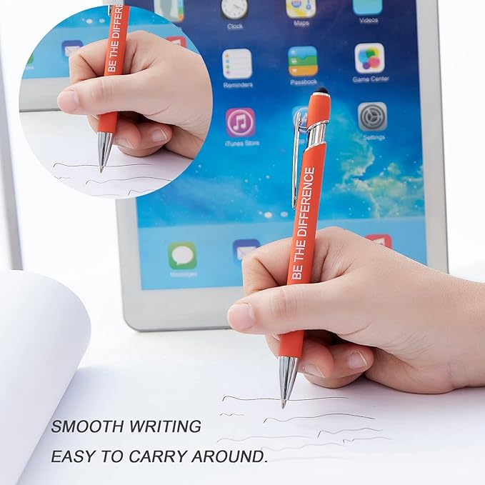 10PCS Funny Pens Colorful Ballpoint Pens with Bible Verse and Touch Screen Function Office Gifts(10PCS)