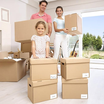 52 Pack Index Card Pockets with Top Open, 4.5 x 3 Inch Adhesive Label Pockets Clear Plastic Index Card Holder for Organizing, Storage Bins, Library Cards, Notes