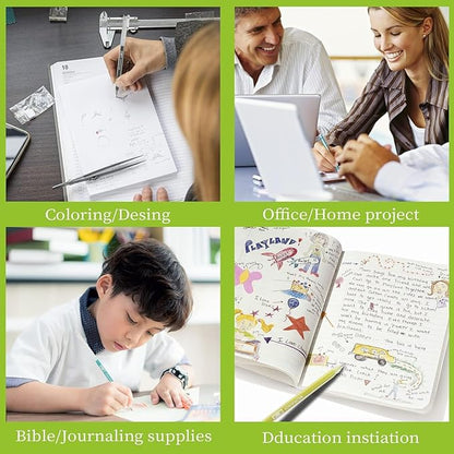 0.5mm Journal Colouring Pens, Assorted Rainbow Colors Pens Set of 9 for Adults Journal Coloring Calligraphy,Made for Everyday Writing, Journals,Drawing,Coloring Books (Highlights Color)