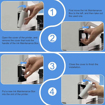 T6715 T6176 Ink Maintenance Box for Workforce Pro WF-4833 WF-4740 WF 4730 WF-4734 WF-4830 WF-4720 WF-4820 WF-3820 EC-4020 EC-4030 EC-4040 WF-C5790 WF-C5210 WF-C5290 Printers T671500/T671600 (2-Packs)