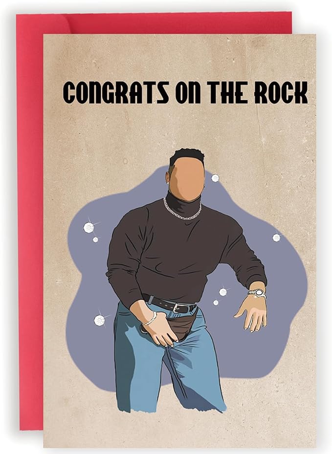 Unique Engagement Card, Funny Engagement Gift for Couples Women Men, Congratulations Wedding/Engagement Card for Friends