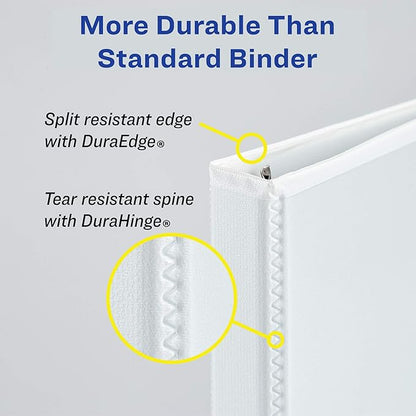 Avery Heavy-Duty View 3 Ring Binder with 3 Inch Rings, 10 Tab Customizable Table of Contents Binder Dividers, Office Supplies Set (01678)