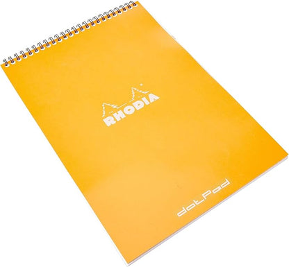 Rhodia Wirebound Notepad, A4, Dot - Orange