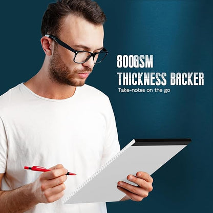 3 Pack White Legal Pads 8.5 x 11 Note Pads, Wide Ruled Notepads, Micro Perforated Lined Note Writing Pads 30 Sheets per Notepad Double-Side Printed Legal Note Pad 8.5x11'' for Home, Office, School