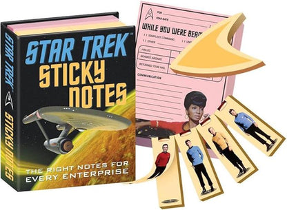 The Unemployed Philosophers Guild Star Trek Sticky Notes Booklet - Officially Licensed 3.25" by 4.25" Booklet with Self-Sticky Individual Notes