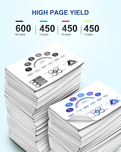 212 212XL Ink Cartridges Remanufactured for Epson 212XL 212 XL T212XL T212 Ink Cartridges Combo Pack Work with Epson Expression Home XP-4100 XP-4105 Workforce WF-2830 WF-2850 Printer (5 Pack)