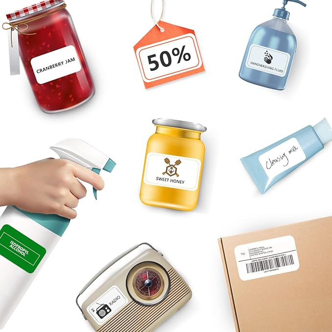 2"×4" shipping labels 1000 labels sticker paper for Laser/Ink Jet Printer mailing labels 8.5"×11" white 10 per sheet