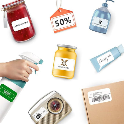 2"×4" Shipping Labels 500 Labels Sticker Paper for Laser/Ink Jet Printer mailing Labels 8.5"*11" White 10 per Sheet