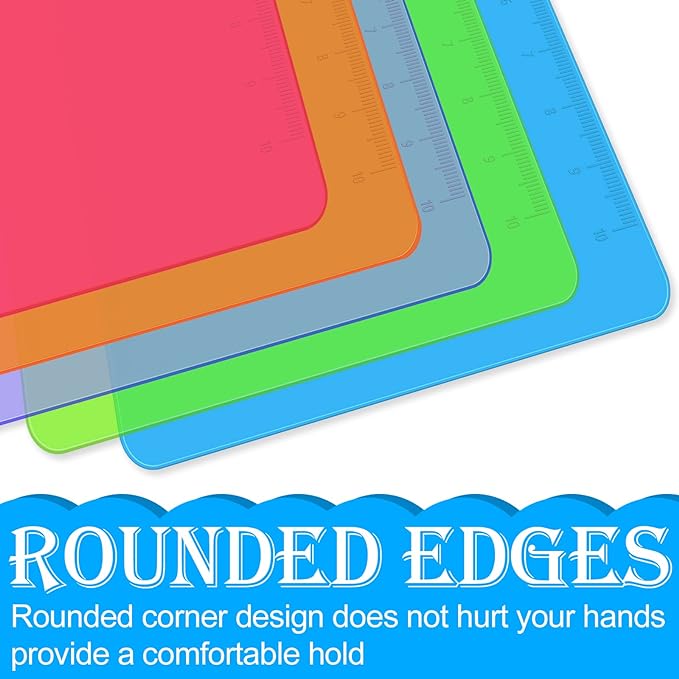 Clipboards, HERKKA 25 Pack Plastic Office Clipboards, Assorted Transparent Color Plastic Clipboards, Low Profile Clip Standard A4 Letter Size