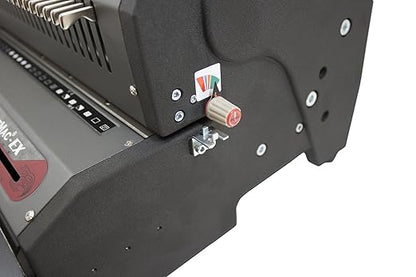 Akiles AWM-EX31 Model WireMac-EX31 All-in-One Electric Wire Punch and Manual Wire Closer, 3:1 Pitch, 3/16" to 9/16" Wire Closing Capacity, Square (4x4 mm) Hole Size, All 40 Disengageable Pins