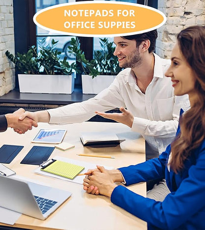 Yellow Note Pads, 12 Pack Legal Pads 4x6 Inch, Notepad of Lined Paper, Perforated Notepads, Pocket Writing Pads for Grocery List Shopping List, Memo Pads Scratch Pads for Daily Planning, 30 Sheet/Pad