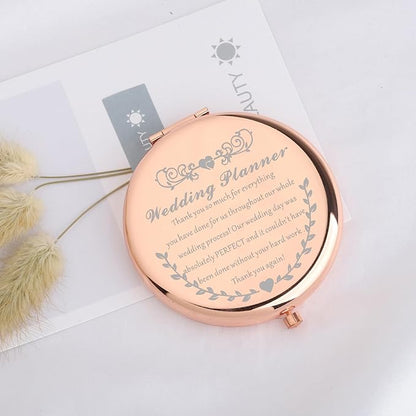 UJIMS Wedding Planner Gift Wedding Coordinator Makeup Mirror Event Planner Thank You Gift from Bride Groom (WeddingCoordinatorMirror)