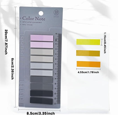 Sticky Tabs 2000 Pieces Book Tabs, Sticky Note Page Markers, Multi Colors Annotation Tabs, Writable and Repositionable Book Flags Tabs Strip Annotation Supplies