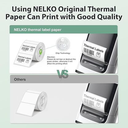 Thermal Labels for Nelko PM220 Label Maker, 2'' x 1.18'' (50x30mm) Thermal Sticker Label, Waterproof, Multi-Purpose Label Tape, 1 Roll of 230 Self-Adhesive Thermal Paper (White)