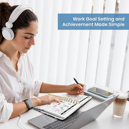 2026 Planner, Weekly and Monthly Planner for Women, January 2026 to December 2026, Pretty Hardcover 2026 Calendar Planner Book with Tabs, Inner Pocket, Spiral Bound, Perfect Office Home School Supplies - 6.3" x 8.5", Celestial