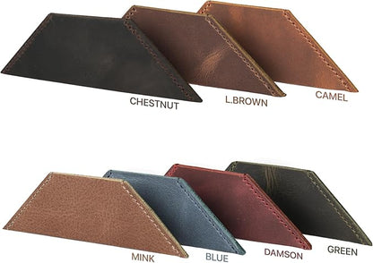 Londo Genuine Leather Handmade Bookmark (Set of 2) (Triangle, Damson)