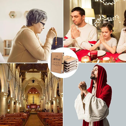 20Pcs Christian Gifts Prayer Journal,10 Bulk Spiral Notebooks with 10 Bible Pens for Christian Women Men, Church Supplies for Office School Visitor, Pocket Bible Journal Notebooks for Believer