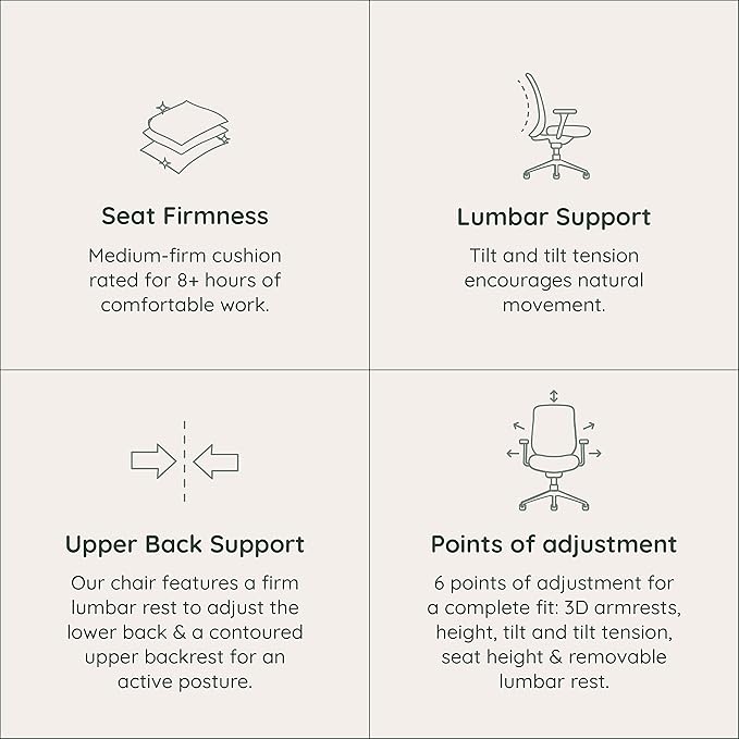 Branch Verve Chair - High Performance Executive Office Chair with Contoured Seat Back and Adjustable Lumbar Rest - High Density Foam Cushion with Aluminum Base - Up to 275 lbs - Cobalt