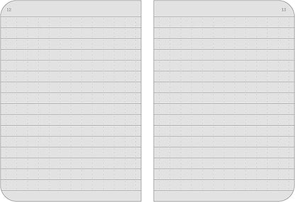 Rite in the Rain Weatherproof Mini-Stapled Notebook, 3 1/4" x 4 5/8", Black Cover, Universal Pattern, 3 Pack (No. 771FX-M)