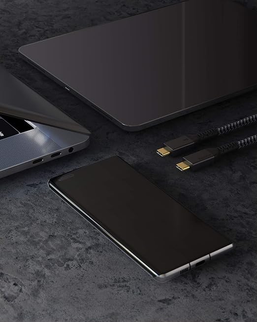 Maxonar [6Ft] Thunderbolt 4 Cable, Support 40Gbps Data Sync/100W Charging and 8K/5K@60Hz for Thunderbolt 4/3, USB4, and USB-C Devices