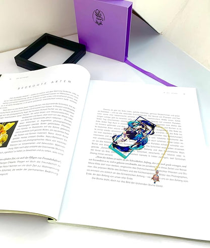 Genshin Impact Wanderer Metal Bookmark - Anime Figure Merch with 3D Display Box - Birthday Gifts for Fans Friends Gamer Book Lovers - Zllada