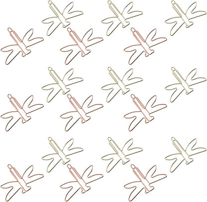 NUOBESTY 20pcs Gold File folders Decorative folders Work Folder Gold Paper Clips Decorative File folders Decorative Paper Clips Gold paperclips File Clips Unique Zinc Alloy Office Decorate