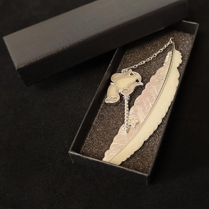 Zodiac Feather Bookmark Gifts for Women Men, Cool Metal Bookmark Glow in The Dark Aquarius Bookmark, Luminous Star Sign Constellation Horoscope Bookmark Gifts