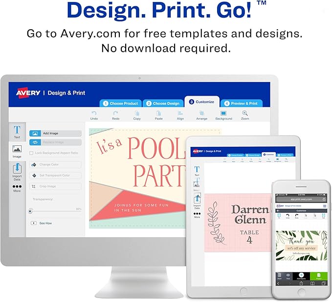 Avery Astrobrights Postcards, 4.25" x 5.5", Assorted Colors, 65 lbs / 176 gsm, Laser/Inkjet, 100 Cards (35704)